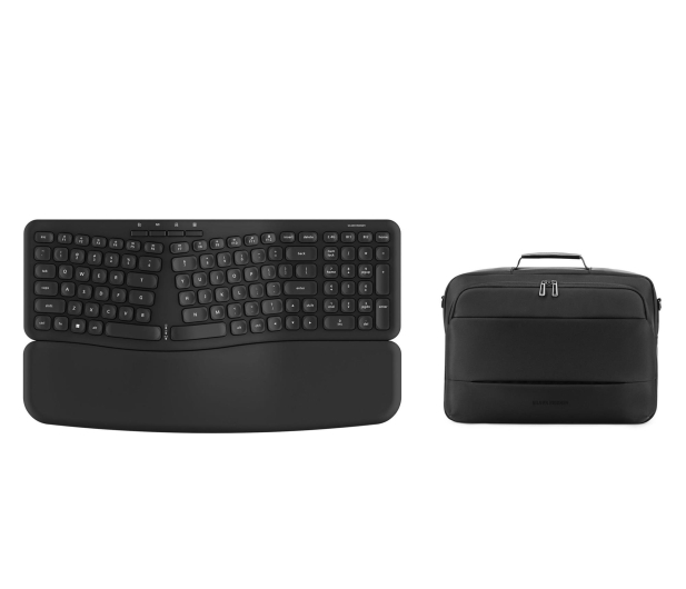 Silver Monkey Ergonomic 70 Wireless Keyboard + Business Bag 15,6" - 1540757 - zdjęcie